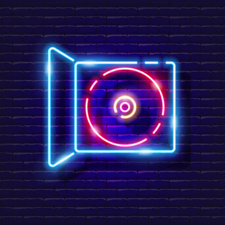 Music dick neon icon. Music glowing sign. Music concept. Vector illustration for Sound recording studio design, advertising, signboards, vocal studioのイラスト素材