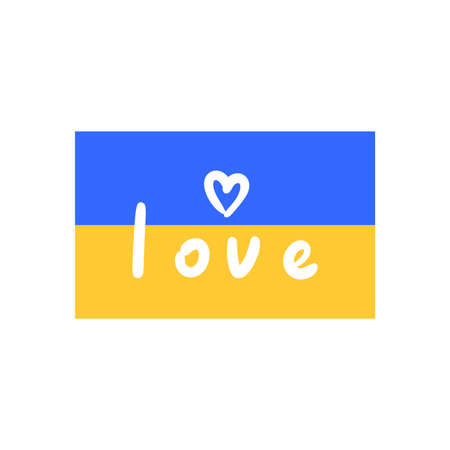 Flag of Ukraine. Vector illustration for design.のイラスト素材