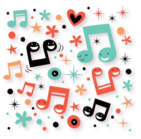 music fun backgroundのイラスト素材