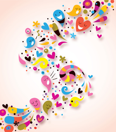 abstract colorful backgroundのイラスト素材