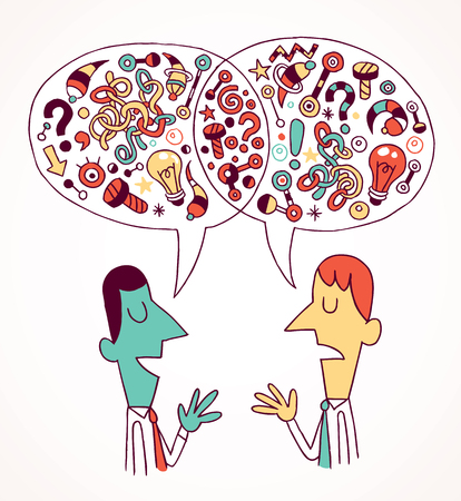 opinions   ideasのイラスト素材