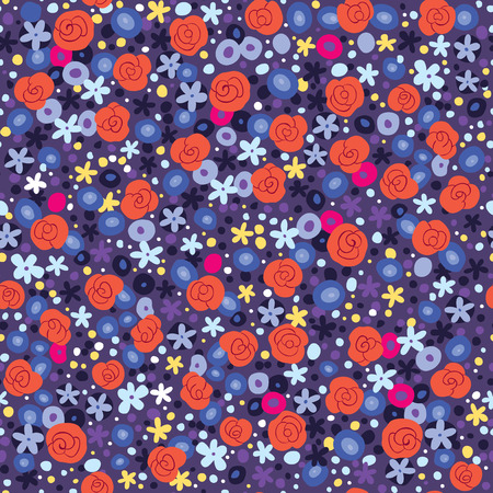 flowers patternのイラスト素材