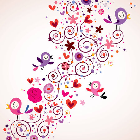 floral ornamentのイラスト素材