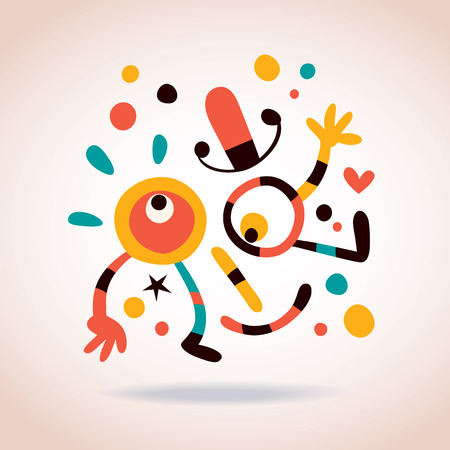 Abstract characterのイラスト素材