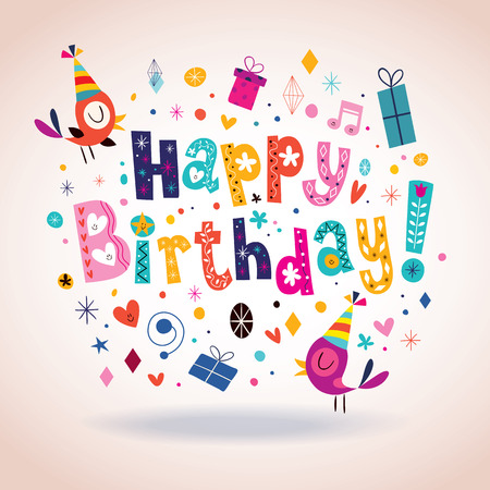 Happy Birthday cardのイラスト素材