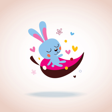 bunny characterのイラスト素材