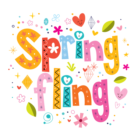 Spring flingの写真素材