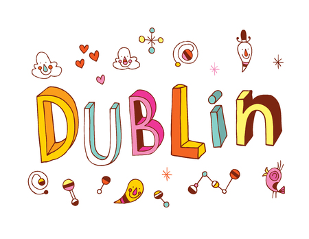Dublinのイラスト素材