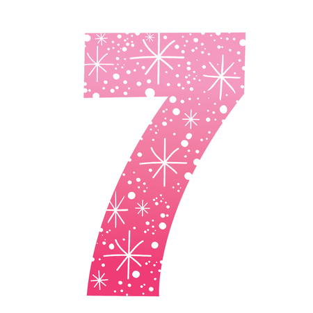 number sevenのイラスト素材