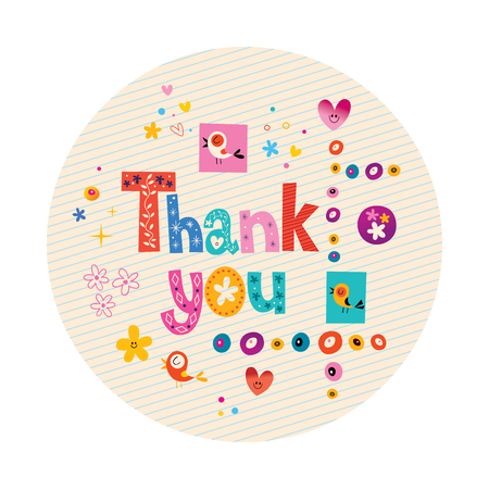 thank you cardのイラスト素材
