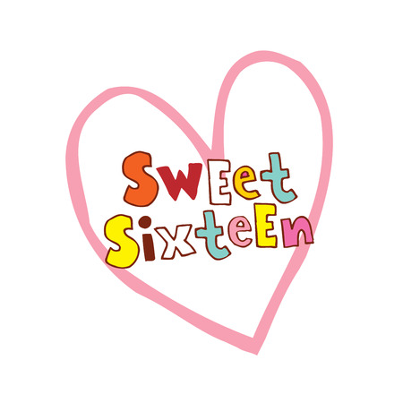 sweet sixteenのイラスト素材