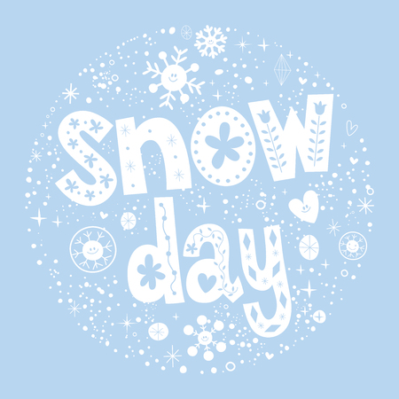 snow dayのイラスト素材