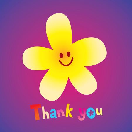thank you greeting cardのイラスト素材