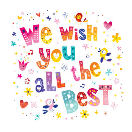 we wish you all the bestのイラスト素材