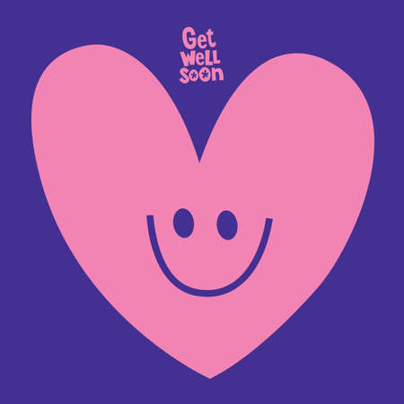 Get well soon greeting cardのイラスト素材
