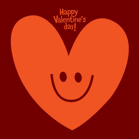 Happy Valentines day cardのイラスト素材