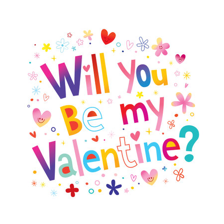 Will you be my valentineのイラスト素材