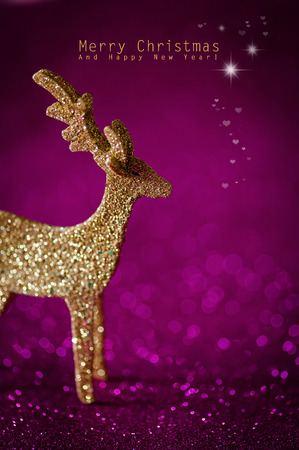 pink christmas greetingsの写真素材
