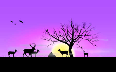 Mom and smallのイラスト素材