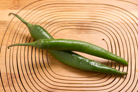 green chili, wooden, background