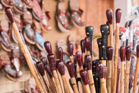 wooden material handcrafted in Saudi Arabiaの写真素材