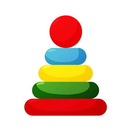Cartoon pyramid for kids. vector colorful illustrationのイラスト素材