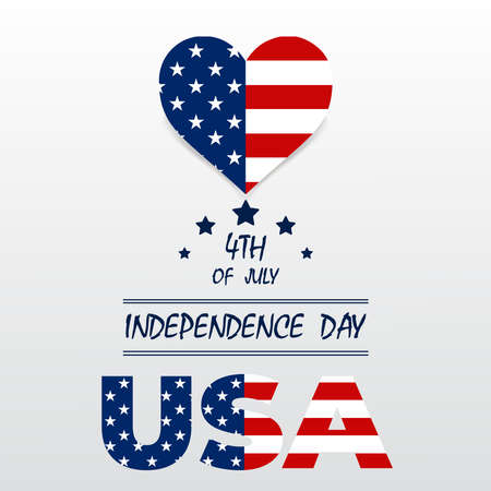 4th of July. Independence Day USA. United States of America. vector banner for websiteのイラスト素材