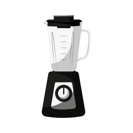 Vector illustration of isolated kitchen blender mixer food grinder in cartoon style.のイラスト素材