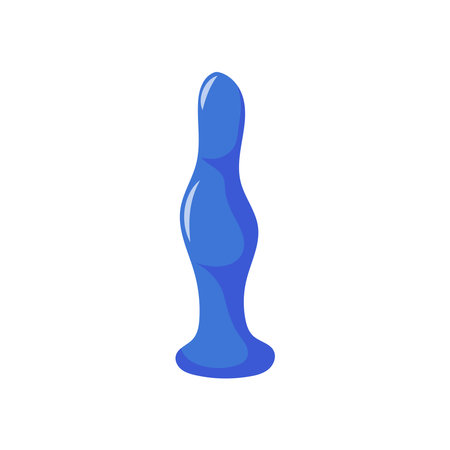 Silicone vagina anal plug. Sex toy for womans pleasure. Erotic equipment for adult gamesのイラスト素材
