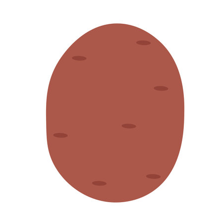 Raw hand drawn potato. Healthy diet food. Vegetable in simple doodle style&#xA;のイラスト素材