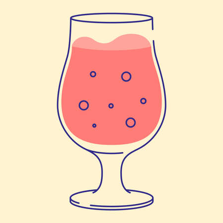 Beer glass icon vector illustration, flat designのイラスト素材
