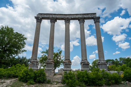 UzuncaburÃ§ historical settlement center is located in Mersin Erdemli. Tall bastion is an ancient...