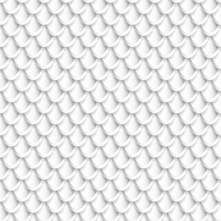 Silver Fish Scales seamless pattern. Geometric texture for print or web design.のイラスト素材