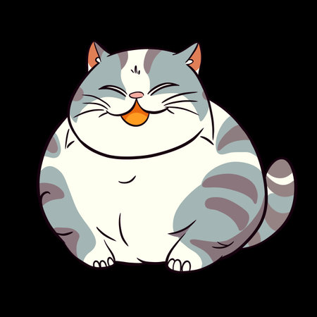 A cute chubby cat first collection for the cat lovers and i think chubby cats are everything in our life. Hope you are a cat person and love them.の写真素材