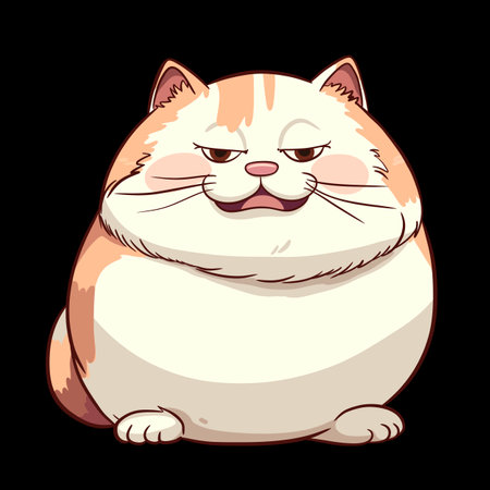 A cute chubby cat first collection for the cat lovers and i think chubby cats are everything in our life. Hope you are a cat person and love them.の写真素材