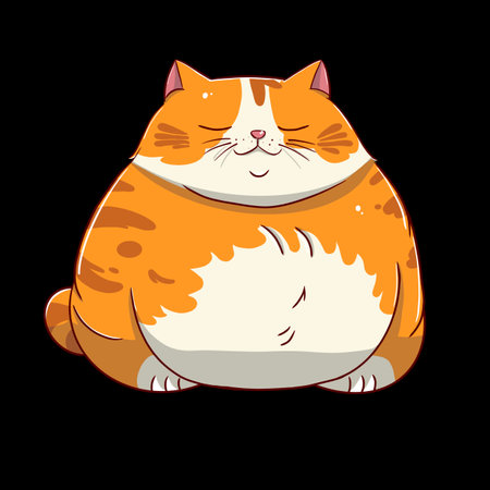 A cute chubby cat first collection for the cat lovers and i think chubby cats are everything in our life. Hope you are a cat person and love them.の写真素材