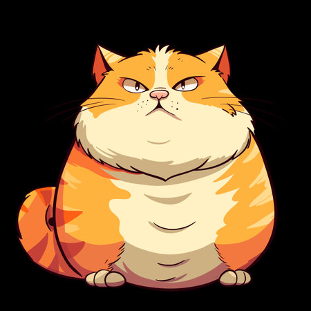 A cute chubby cat first collection for the cat lovers and i think chubby cats are everything in our life. Hope you are a cat person and love them.の写真素材