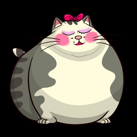 A cute chubby cat first collection for the cat lovers and i think chubby cats are everything in our life. Hope you are a cat person and love them.の写真素材
