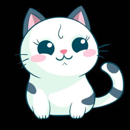 A cute chubby cat first collection for the cat lovers and i think chubby cats are everything in our life. Hope you are a cat person and love them.の写真素材