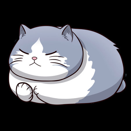 A cute chubby cat first collection for the cat lovers and i think chubby cats are everything in our life. Hope you are a cat person and love them.の写真素材