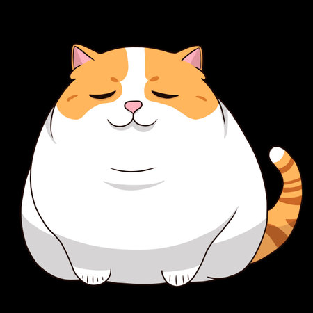 Cute cat isolatedの写真素材