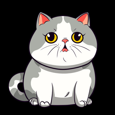 Cute cartoon catの写真素材