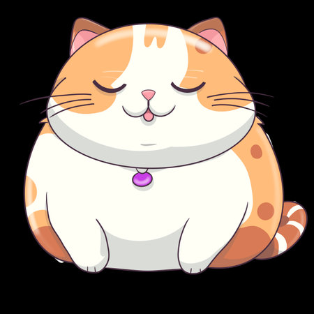 A cute chubby cat first collection for the cat lovers and i think chubby cats are everything in our life. Hope you are a cat person and love them.の写真素材