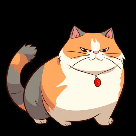 Cute cat illustrationの写真素材