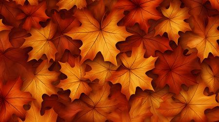 Autumn background with maple leaves. Vector illustration. Eps 10.の素材