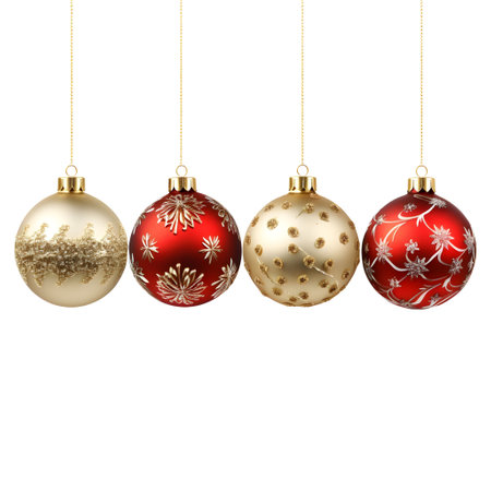 Christmas balls isolated on white background. New Year.の素材