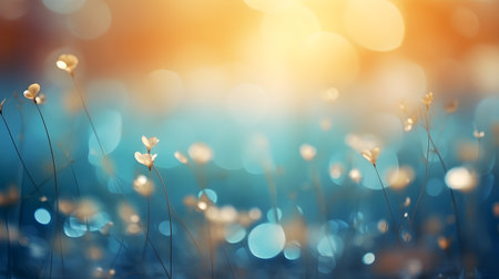 Beautiful abstract nature background with soft focus and bokeh.の素材
