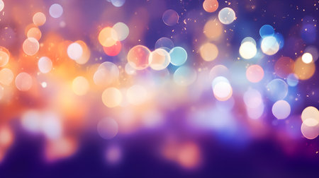 Abstract bokeh background. Christmas and New Year holidays background.の素材