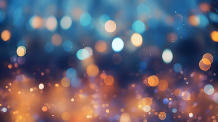 Abstract background with bokeh defocused lights and stars. Colorful backgroundの素材