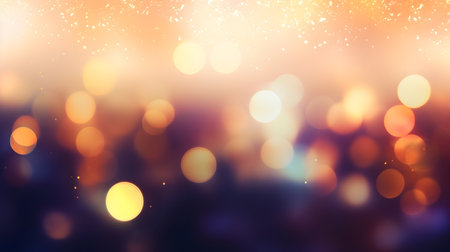 Abstract background with bokeh defocused lights and stars.の素材